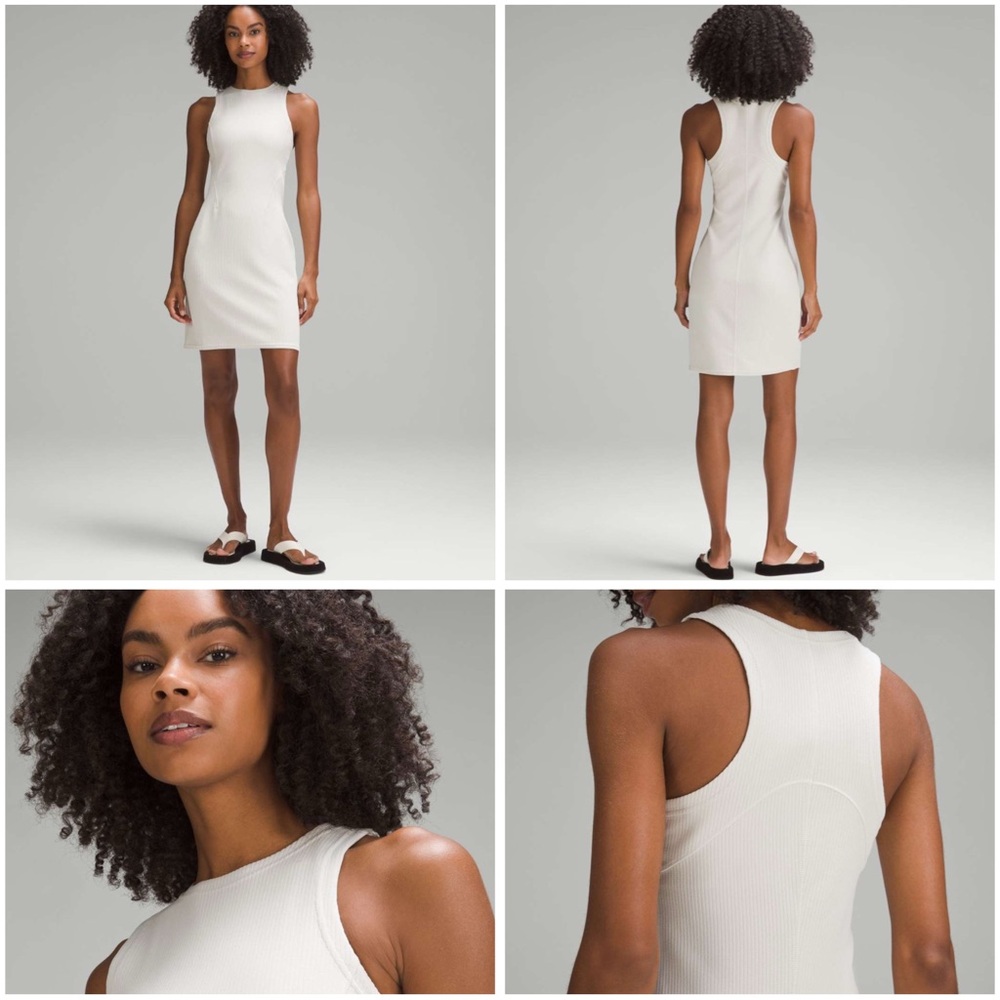 NWOT Lululemon Ribbed Softstreme Slim-Fit Tank Dress